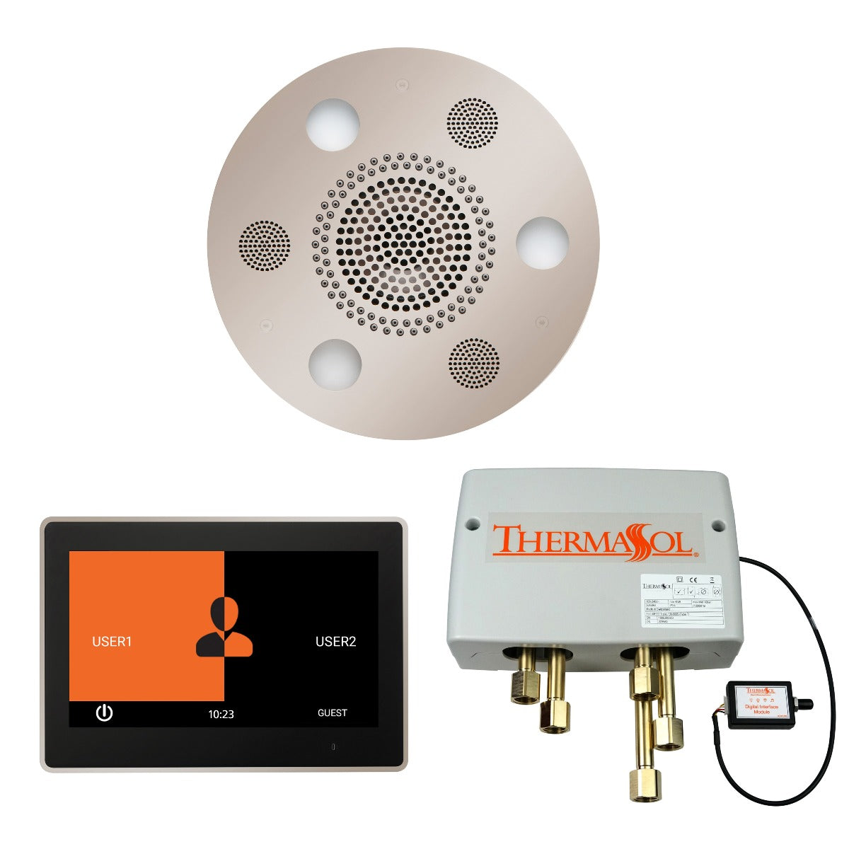 ThermaSol Wellness Shower Package with 10" ThermaTouch Round