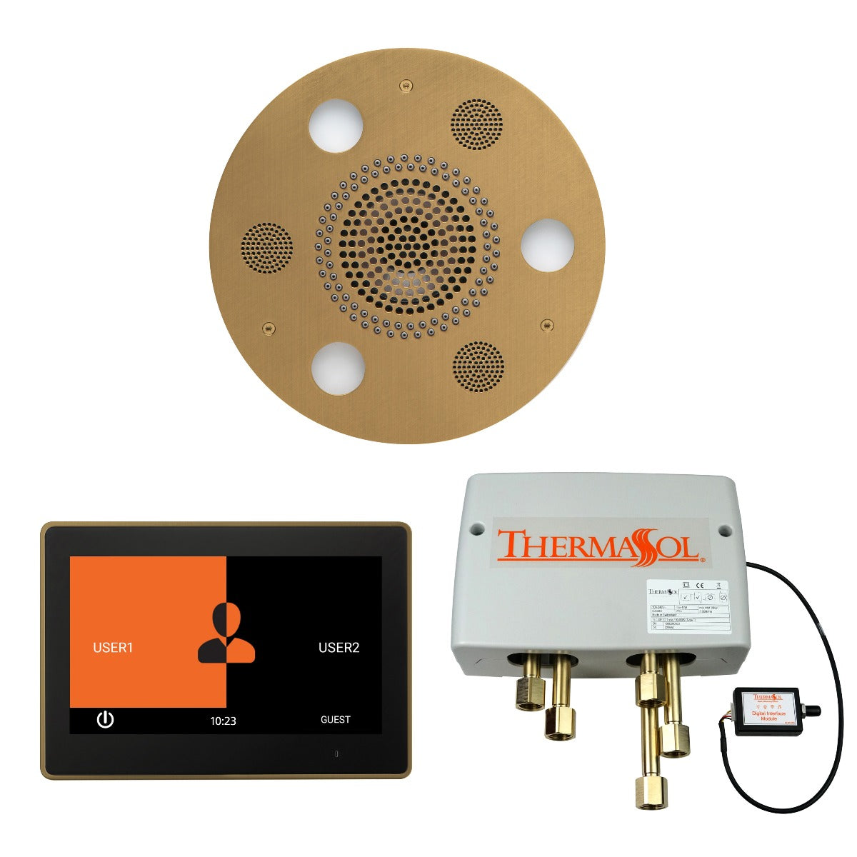 ThermaSol Wellness Shower Package with 10" ThermaTouch Round