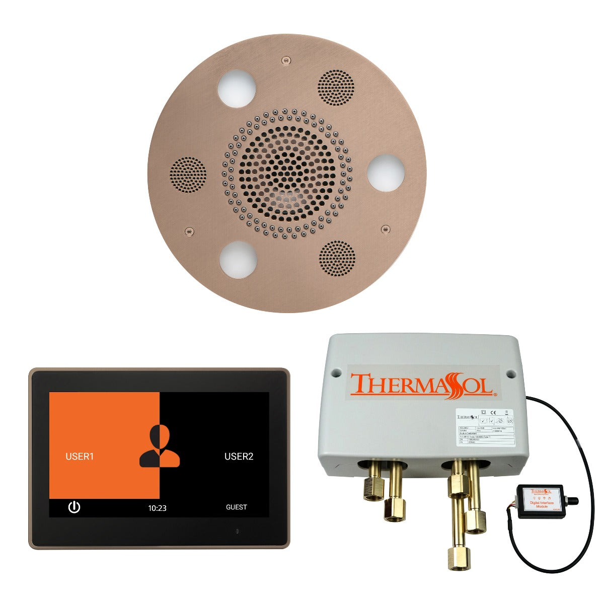 ThermaSol Wellness Shower Package with 10" ThermaTouch Round