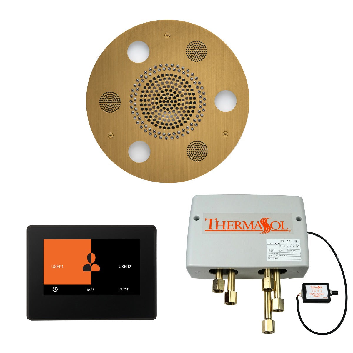 ThermaSol Wellness Shower Package with 7" ThermaTouch Round