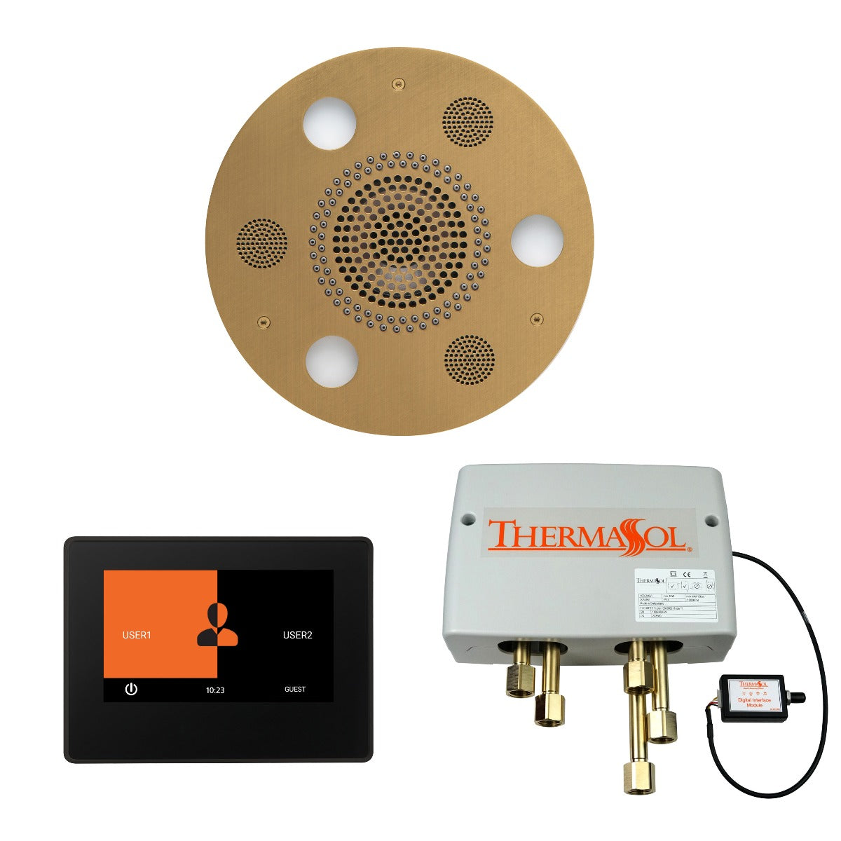 ThermaSol Wellness Shower Package with 7" ThermaTouch Round