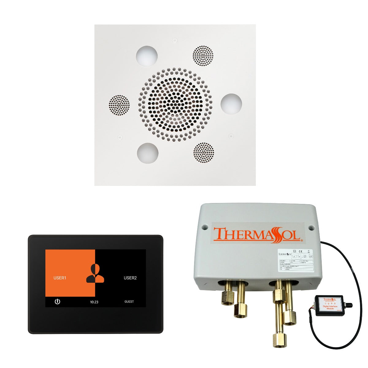 ThermaSol Wellness Shower Package with 7" ThermaTouch Square