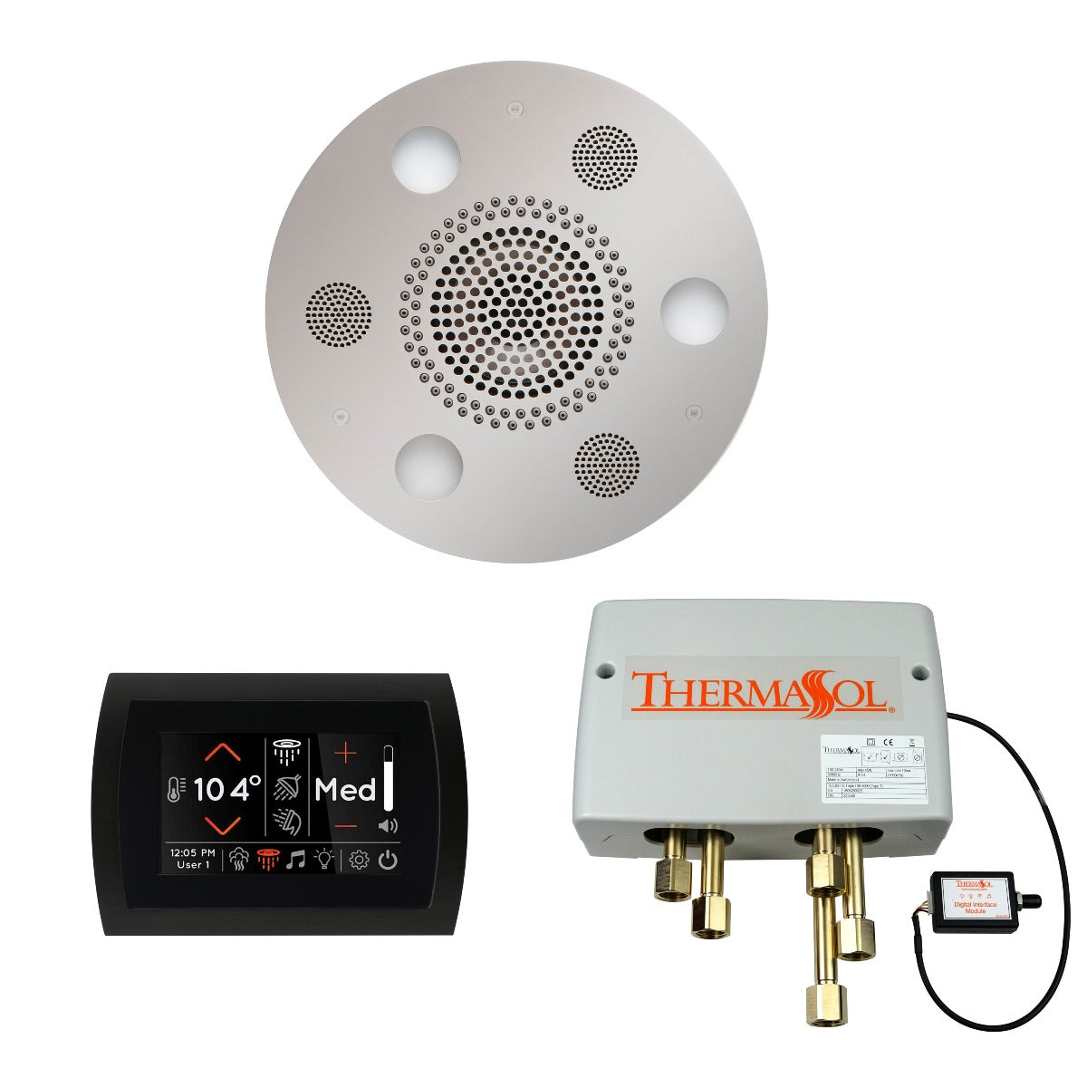 ThermaSol Wellness Shower Package with SignaTouch Round