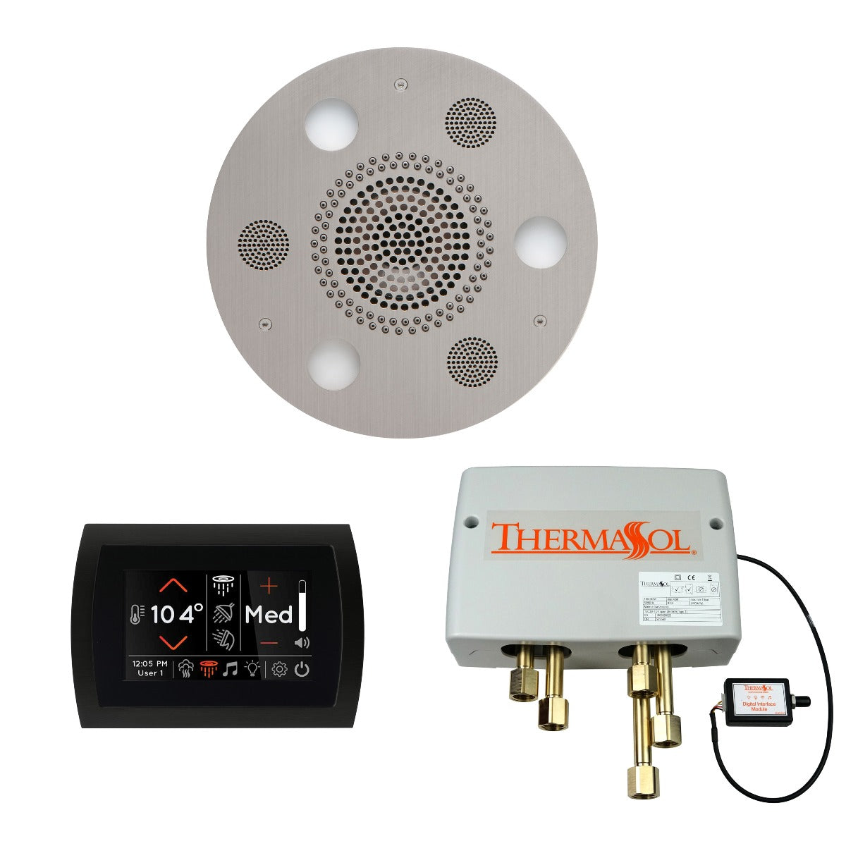 ThermaSol Wellness Shower Package with SignaTouch Round