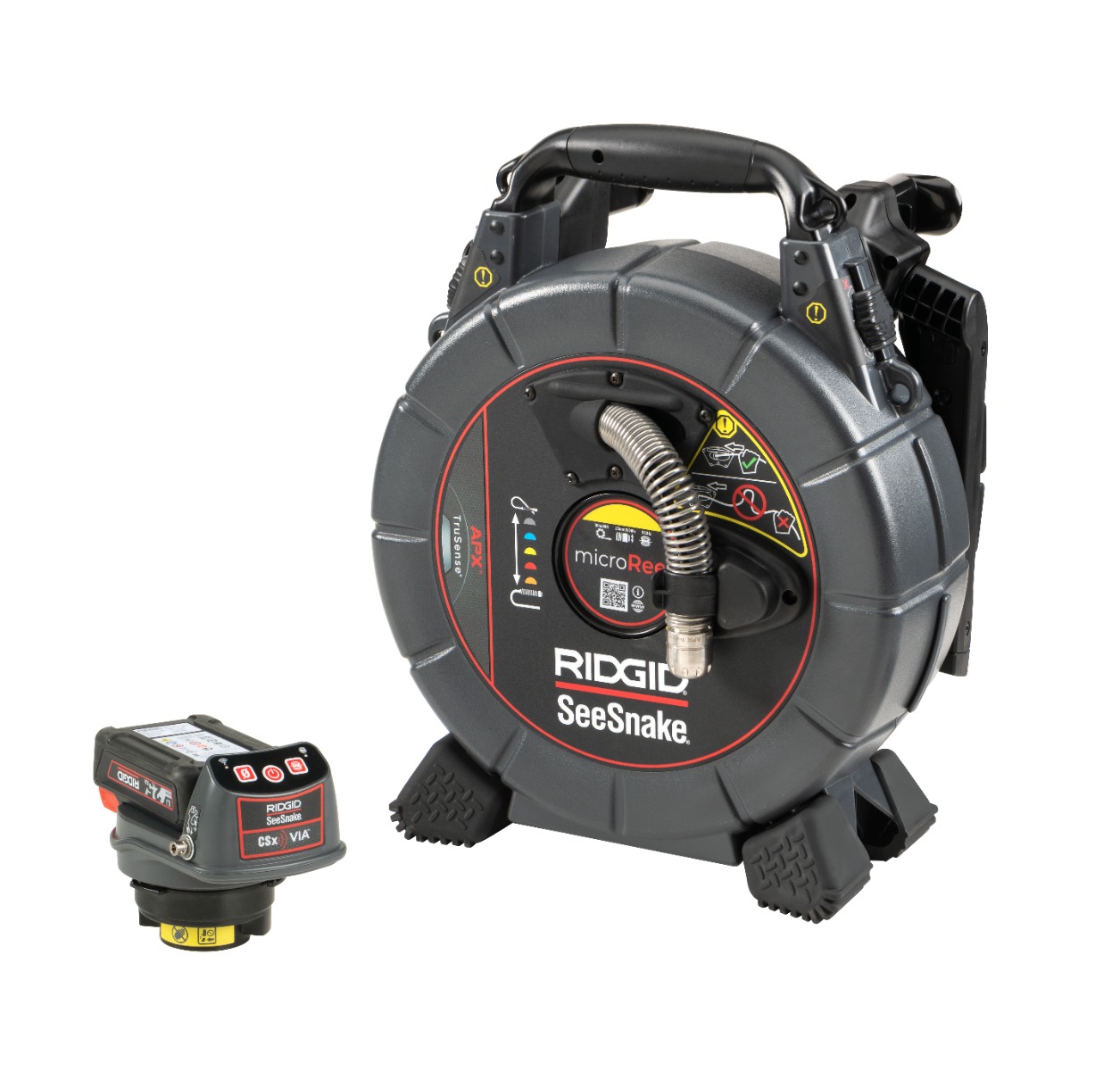 Ridgid 78728 SeeSnake MicroREEL APX & CSX Via System with TruSense - 1 Battery and 1 Charger Included
